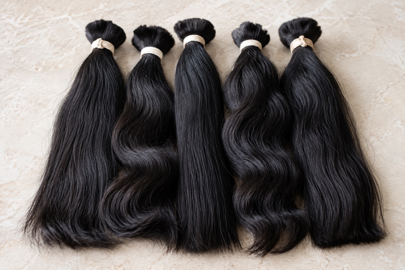 Illustrative Indian hair bundles